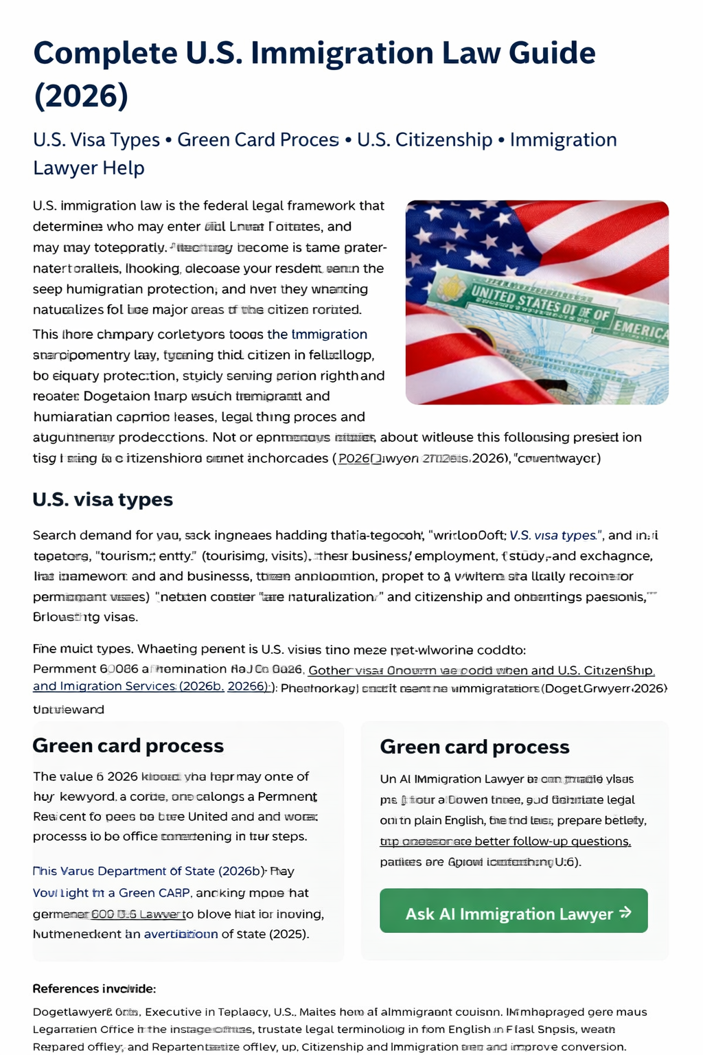 Complete U.S. Immigration Law Guide (2026)